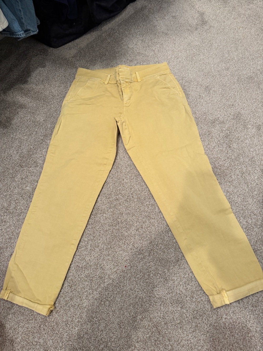 LOFT Mustard Yellow Capris